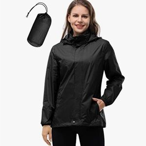 Women's Black Ski Jacket with Hood